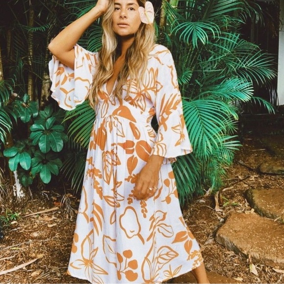 Gillia Dresses & Skirts - Gillia Handmade Botanical Floral Dress